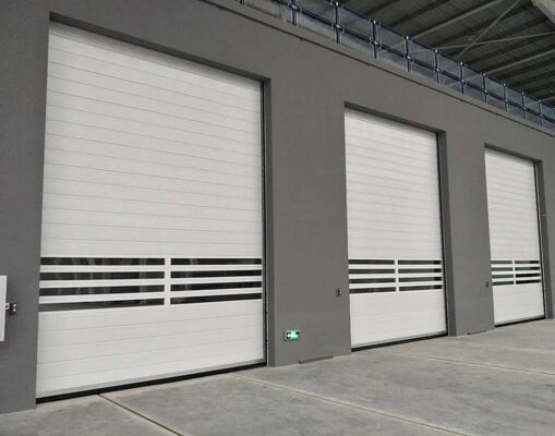 Puerta de persiana automática a prueba de fuego personalizada con servomotor para seguridad de alta velocidad