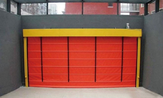 Control remoto Puerta de garaje de seguridad espiral rápida con protección contra incendios y control remoto