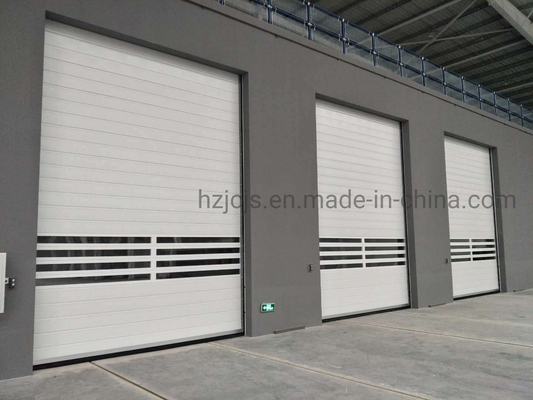 40 mm de espesor Rápido Rollo de seguridad espiral puerta de garaje para -35 a 65 grados Celsius