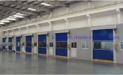 Puerta de cierre rápido de aleación de aluminio JTM-D01 Puerta de almacén de seguridad con control remoto