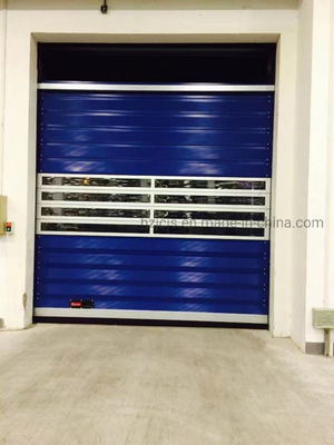 Panel de puerta lineal de aleación de aluminio Rollo rápido y obturador puerta de garaje de seguridad espiral
