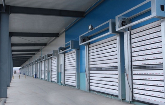 Puerta de almacén de seguridad espiral de aleación de aluminio con clase de protección IP55 personalizada