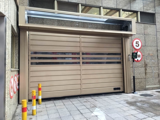 Puerta de garaje rodante de alta velocidad de aleación de aluminio con clase de protección IP55 personalizada