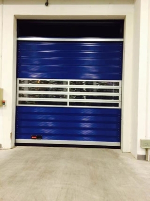 Tamaño máximo W8000mm*H8000mm de aleación de aluminio Puerta de garaje de acción rápida con seguridad en espiral