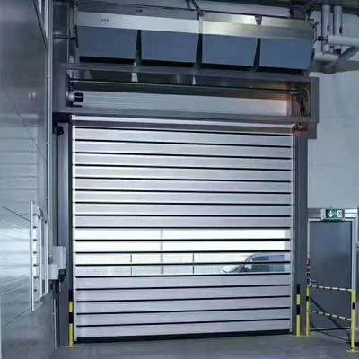 Tamaño máximo W8000mm*H8000mm de aleación de aluminio Puerta de garaje de acción rápida con seguridad en espiral
