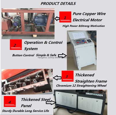 Máquina para enderezar y cortar rebares industriales para 2500*800*1350mm