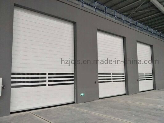 Puerta enrollable de alta velocidad ignífuga de aleación de aluminio con control remoto para uso industrial