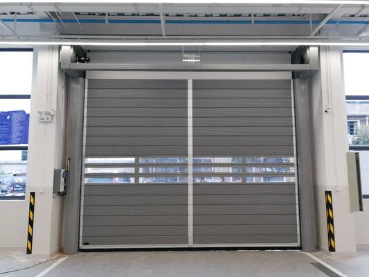 Puerta de persiana automática a prueba de fuego personalizada con servomotor para seguridad de alta velocidad