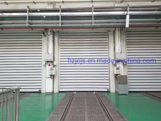 Puerta rodante rápida a prueba de fuego con protección IP55 y tamaño personalizado para edificios comerciales