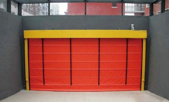 Puerta Enrollable Automática Ignífuga con Servomotor y Puerta de Garaje de Seguridad Personalizada de Alta Velocidad