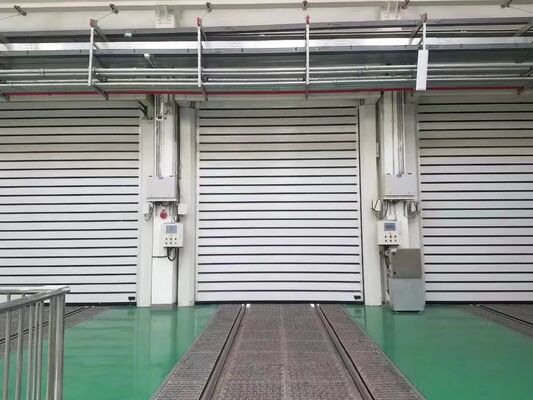 Puerta automática del obturador del rodillo de Warehouse del tamaño adaptable de la protección IP55 de la prueba de fuego