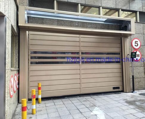 Puerta de persiana rodante de alta velocidad de aleación de aluminio con protección contra incendios y modelo personalizado para centros de logística