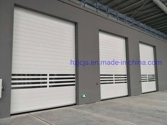 Puerta de persiana rodante de alta velocidad de aleación de aluminio con protección contra incendios y modelo personalizado para centros de logística