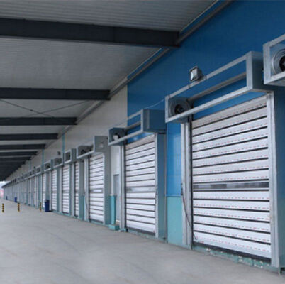Aluminum Alloy Fire Proofing High Speed Roller Shutter Door with IP55 Protection and Customizable Size
