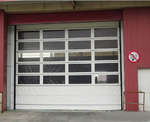 Puerta de seguridad en espiral resistente a la corrosión de alta velocidad de apertura con automatización inteligente para almacenes