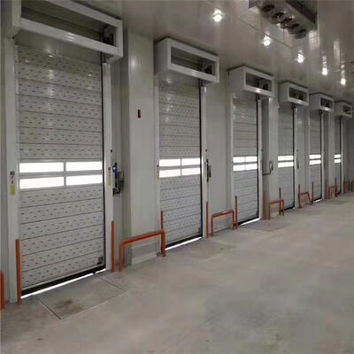 Puerta de seguridad en espiral resistente a la corrosión de alta velocidad de apertura con automatización inteligente para almacenes